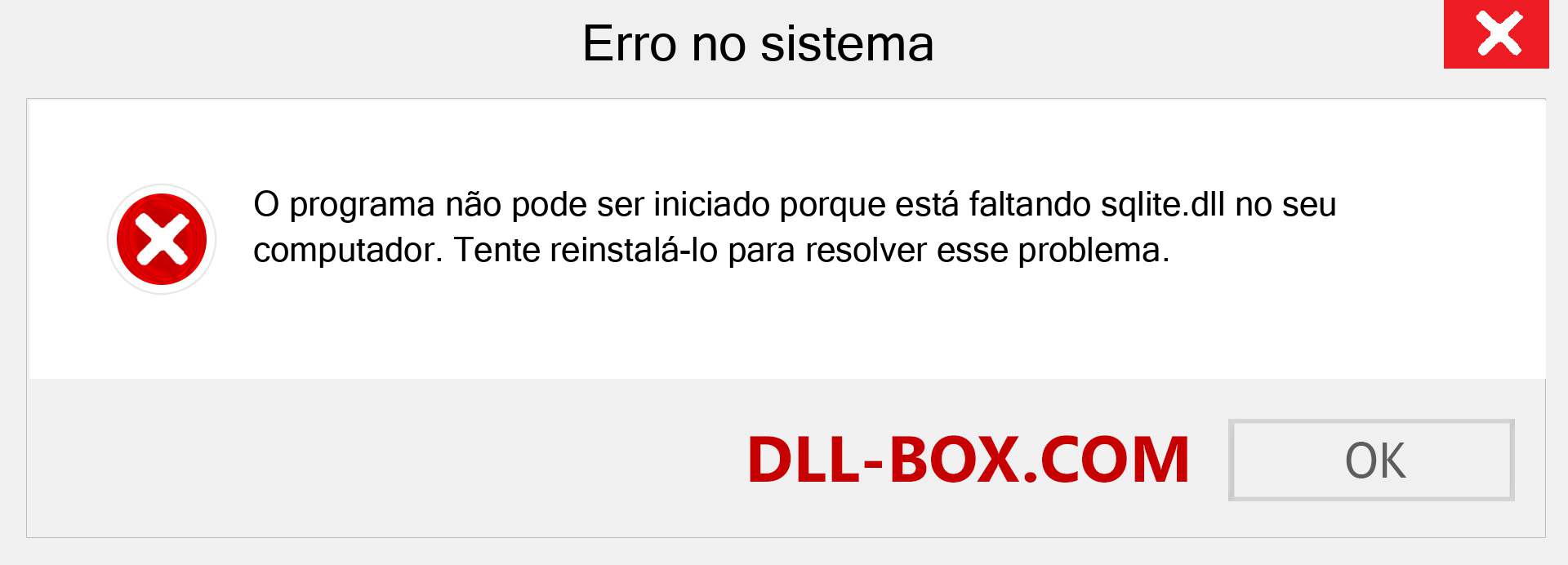 Arquivo sqlite.dll ausente ?. Download para Windows 7, 8, 10 - Correção de erro ausente sqlite dll no Windows, fotos, imagens